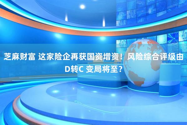 芝麻财富 这家险企再获国资增资！风险综合评级由D转C 变局将至？