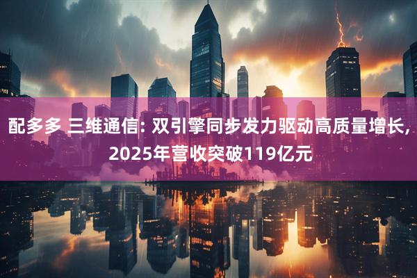 配多多 三维通信: 双引擎同步发力驱动高质量增长, 2025年营收突破119亿元